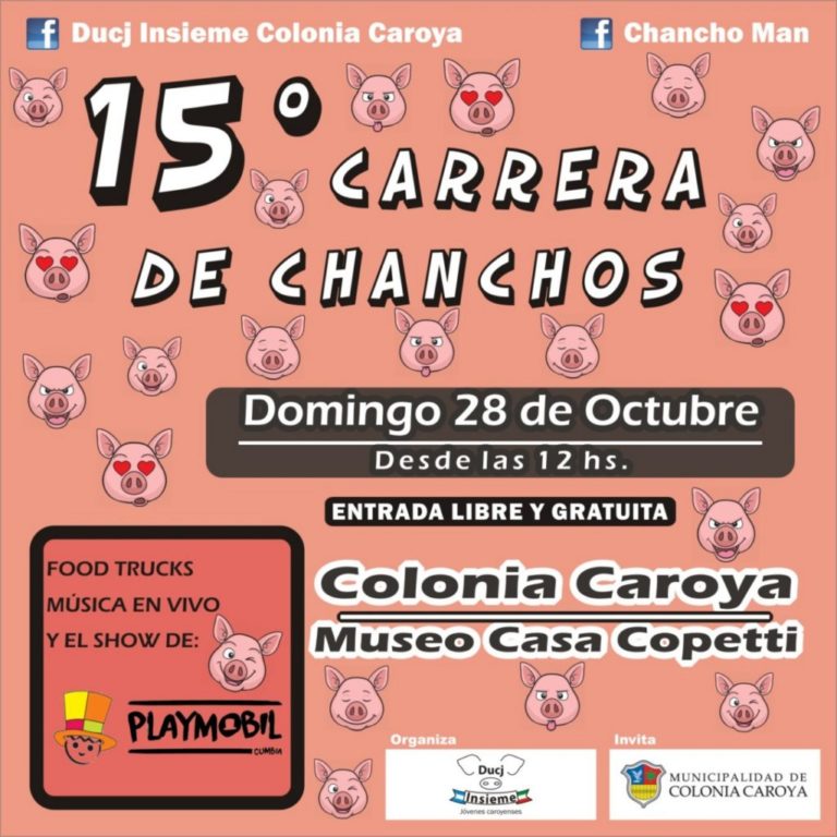 15º EDICIÓN DE LA CARRERA DE CHANCHOS EN COLONIA CAROYA CÓRDOBA