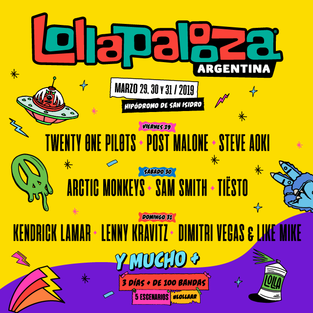 LOLLAPALOZA ARGENTINA 2019 SE VIVE EN MARZO