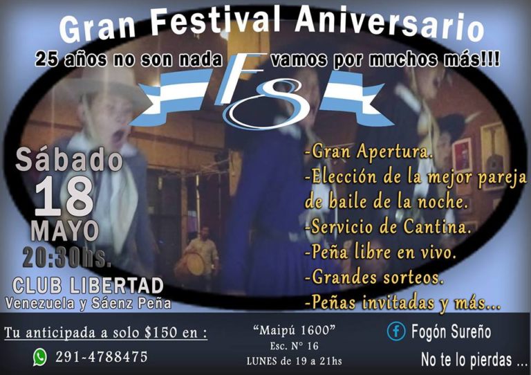 GRAN FESTIVAL ANIVERSARIO «FOGÓN SUREÑO»