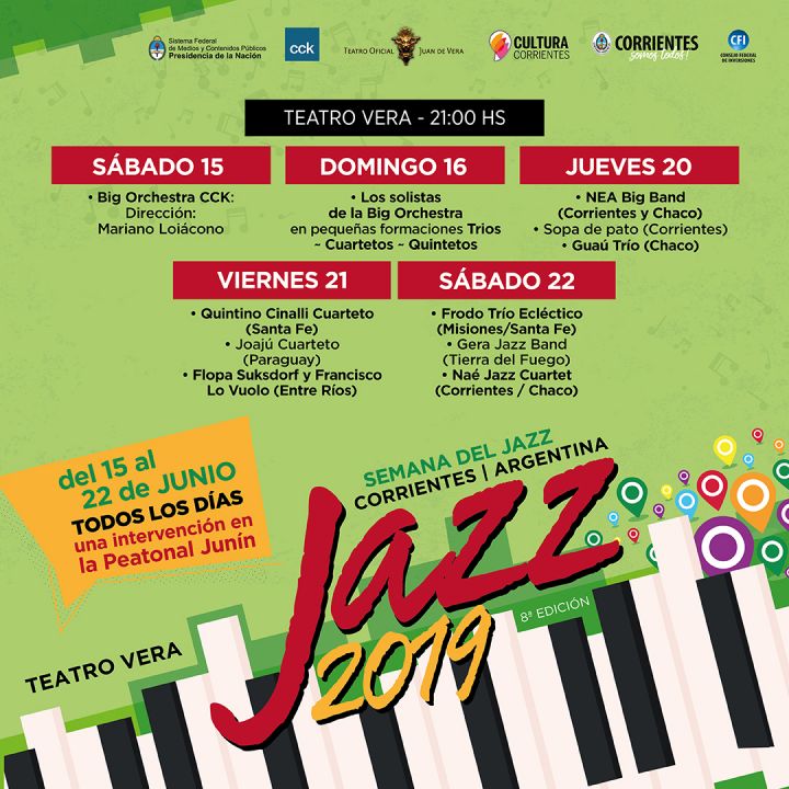 8° EDICIÓN DE LA SEMANA DE JAZZ EN CORRIENTES