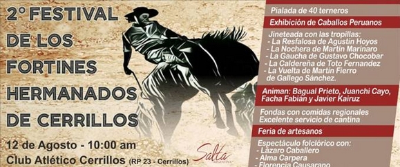 2° FESTIVAL DE LOS FORTINES HERMANADOS DE CERRILLOS SALTA