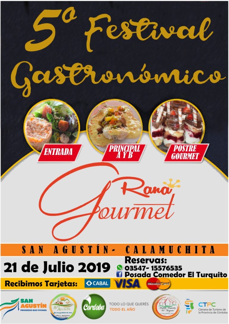 5to. FESTIVAL DE LA RANA GOURMET EN SAN AGUSTÍN CÓRDOBA