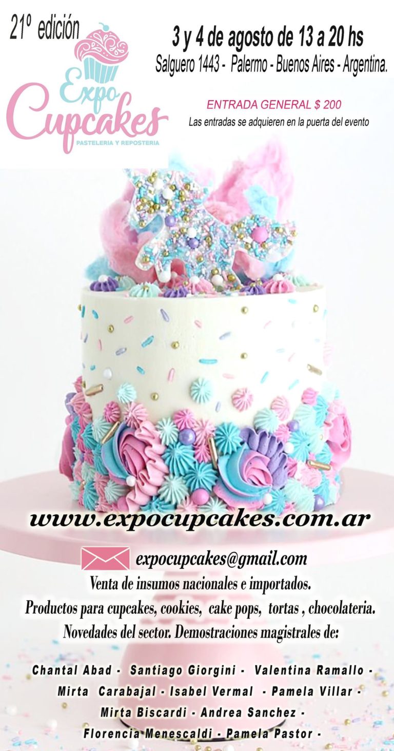 FIESTA DE LA EXPO CUPCAKES Y REPOSTERÍA EN BUENOS