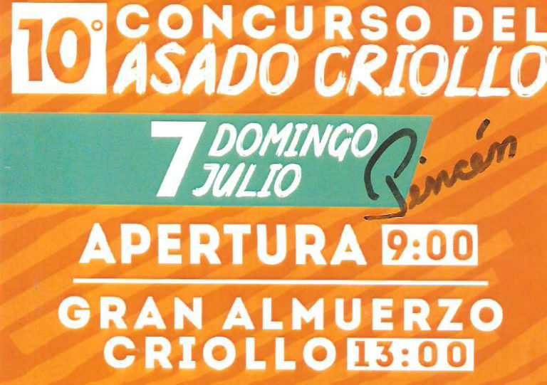 10° EDICIÓN DEL CONCURSO REGIONAL DEL ASADO CRIOLLO