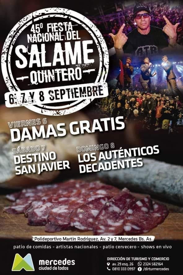 45° FIESTA NACIONAL DEL SALAME QUINTERO BUENOS AIRES