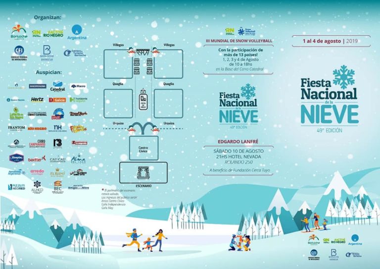 FIESTA NACIONAL DE LA NIEVE EN BARILOCHE RIO NEGRO