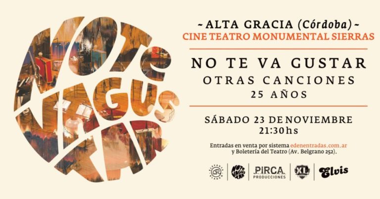 ANTICIPO: FIESTA Y UN ESPECTACULAR SHOW DE «NO TE VA A GUSTAR» EN CÓRDOBA