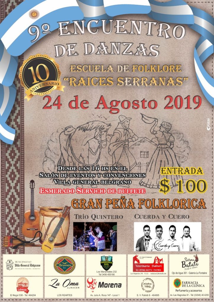 9° ENCUENTRO DE DANZAS EN VILLA GENERAL BELGRANO CÓRDOBA
