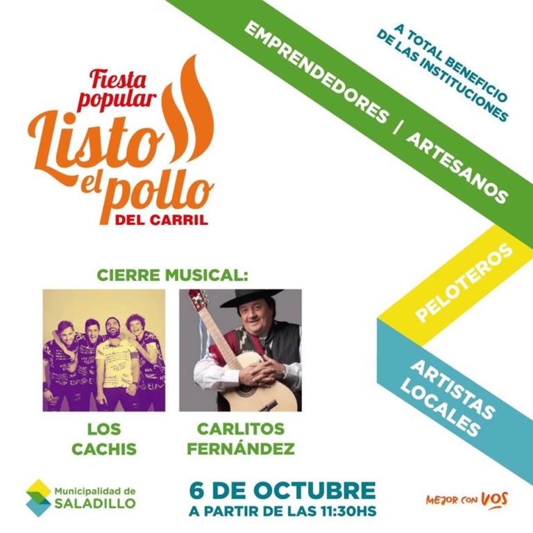 FIESTA POPULAR EN DEL CARRIL «LISTO EL POLLO»