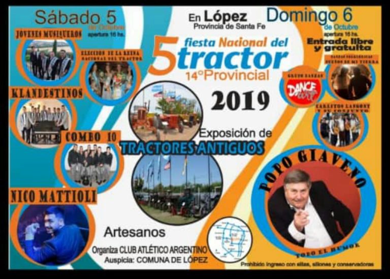5TA FIESTA NACIONAL DEL TRACTOR EN LÓPEZ SANTA FE