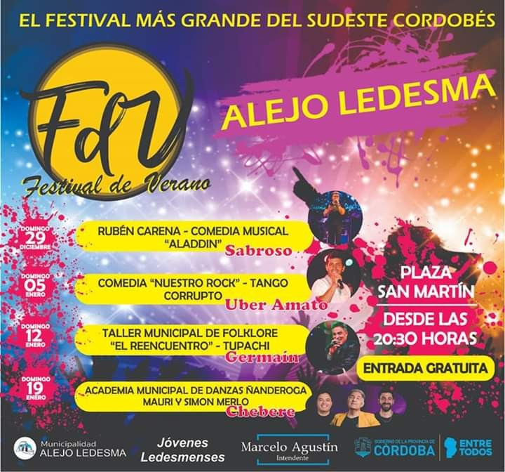 FESTIVAL DEL VERANO DE ALEJO LEDESMA – CÓRDOBA