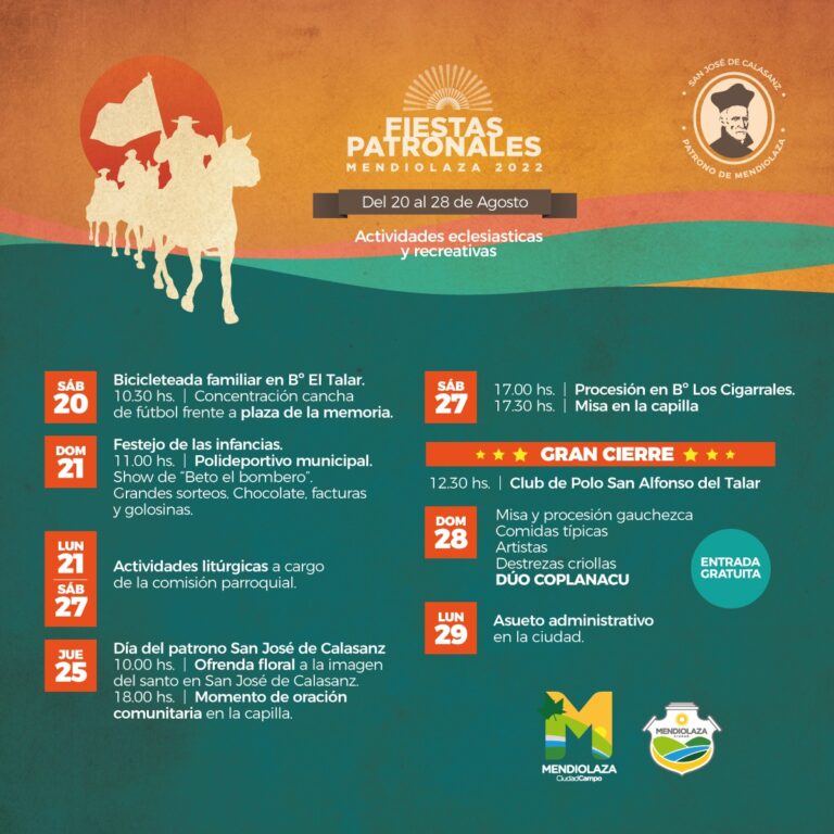 Mendiolaza: Fiestras Patronales 2022