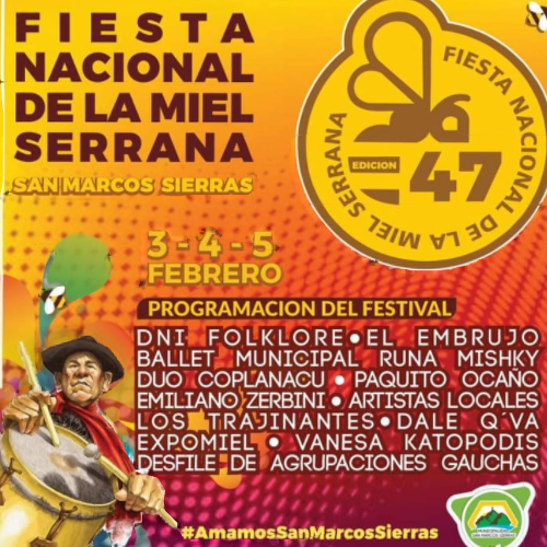 FIESTA NACIONAL DE LA MIEL SERRANA EN SAN MARCOS SIERRAS