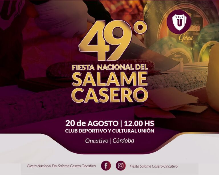 Fiesta Nacional del Salame Casero en Oncativo